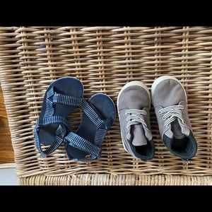 Two pair of boys shoes, sz 10 and 10.5